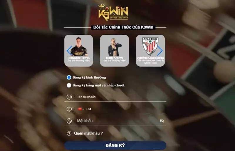 Cách đăng ký K9win nhanh chóng và an toàn nhất Các bước đăng ký K9win
