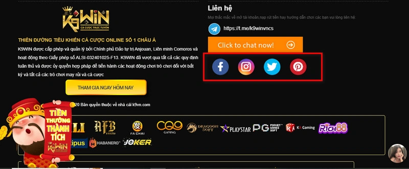 Thông tin liên hệ K9WIN – Hướng dẫn chi tiết các kênh hỗ trợ thông tin liên hệ K9WIN chính thức